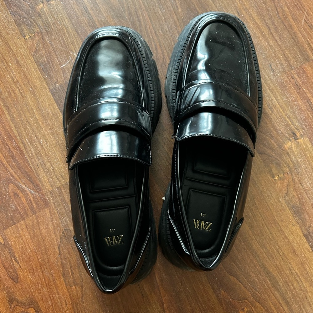 ZARA Lug Sole Loafers - size 41 - Picture 2 of 5